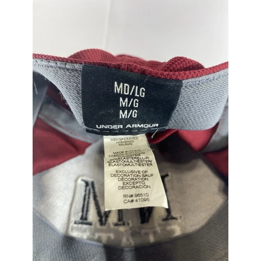 Under Armour New Mexico State Aggies Fitted Hat M/L Maroon‎ Performance Cap NCAA